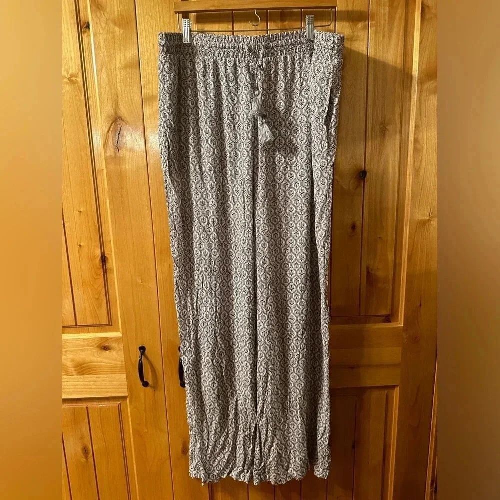 Knox Rose NWOT Women's Mid-Rise Wide Leg Flowy Pants - Picture 8 of 8